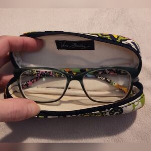 EUC! Vera Bradley "Grace" Multicolor Glasses with Case (RIO 53-15-135)